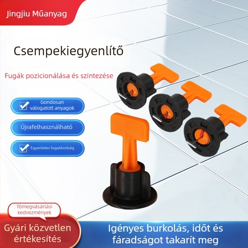 Megvastított csempe szintező tűvel – cserélhető tű, újrahasználható