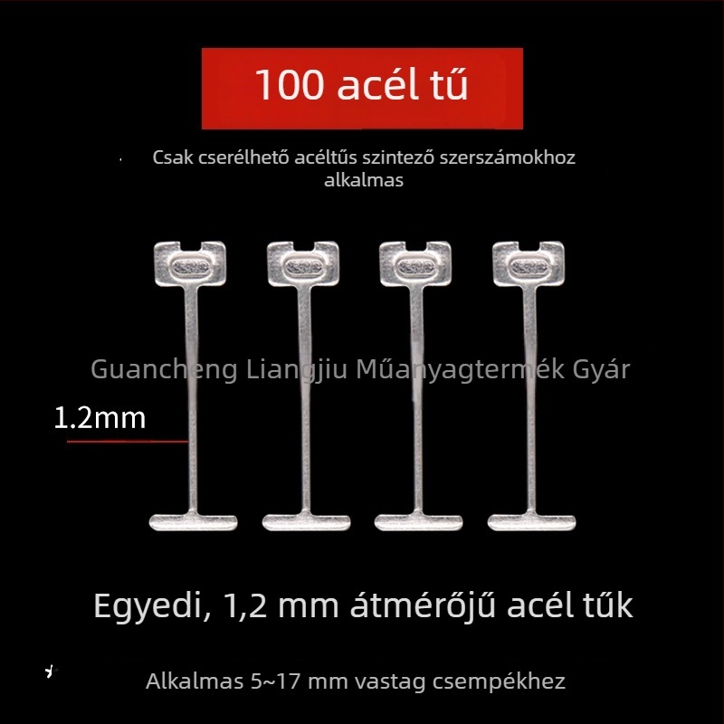 Megvastított csempe szintező tűvel – cserélhető tű, újrahasználható
