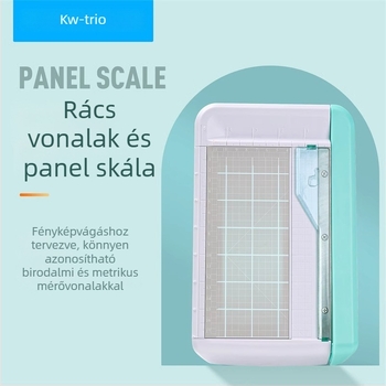 Kompakt fotó- és névjegykártya vágó, hordozható papírvágó, kis vágógép