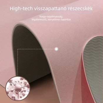 TPE jóga matrac, csúszásmentes felülettel, szélesebb és vastagabb, otthoni használatra, hang- és ütéscsillapító, alkalmas táncra és edzésre