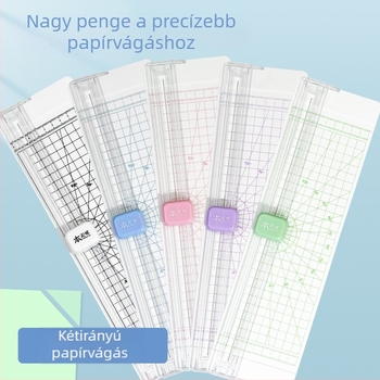 A4 papírvágó, hordozható, kétirányú csúszó vágó, fényképekhez и и papírhoz