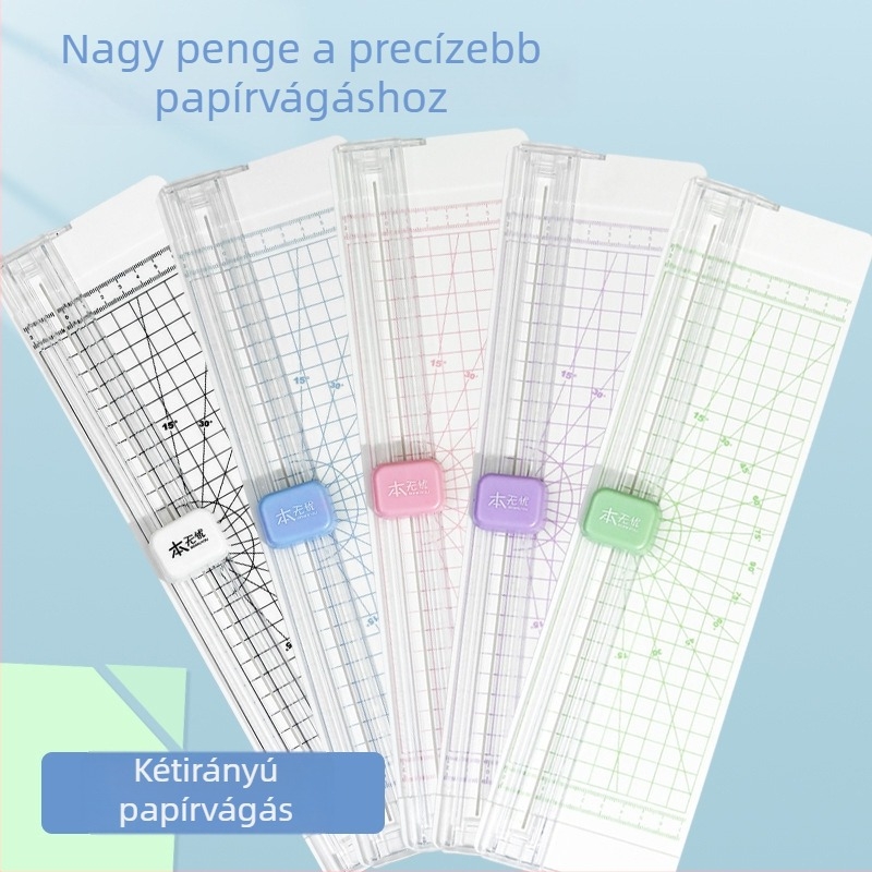 A4 papírvágó, hordozható, kétirányú csúszó vágó, fényképekhez и и papírhoz