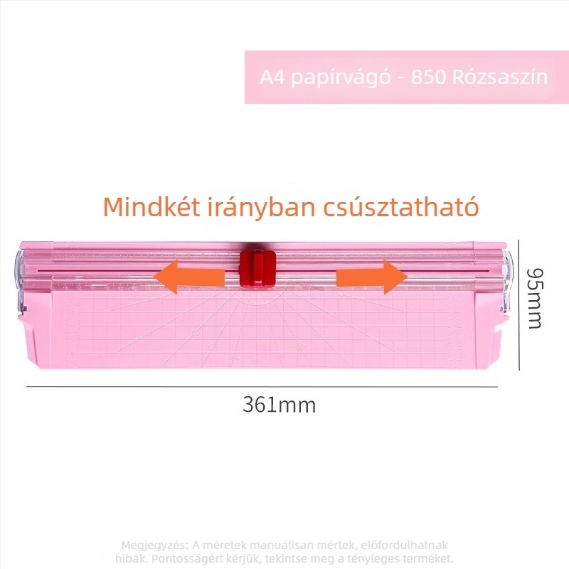A4-es méretű kétirányú papírvágó, kompakt kézi vágó diákok és iroda számára