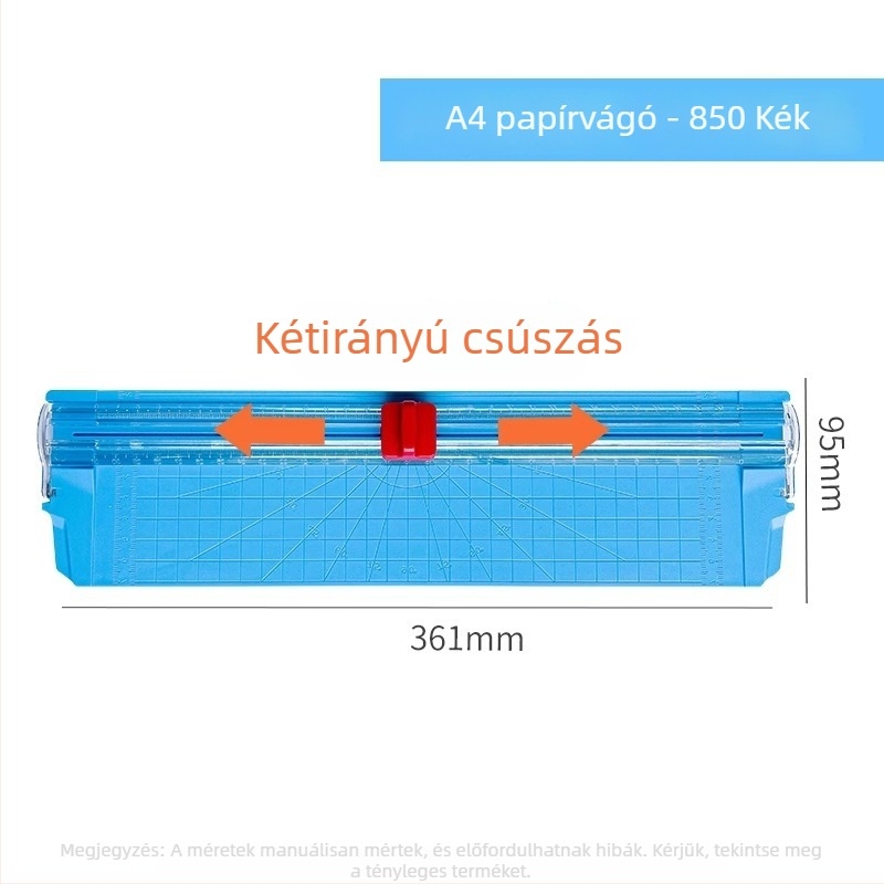 A4-es méretű kétirányú papírvágó, kompakt kézi vágó diákok és iroda számára