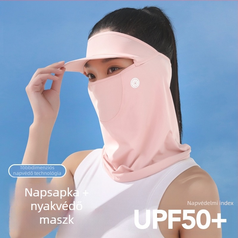 Női nyári arcmaszk a napvédelemért szabadidős sportokra, UV-védő napsapka, kerékpározáshoz arcvédő kendő