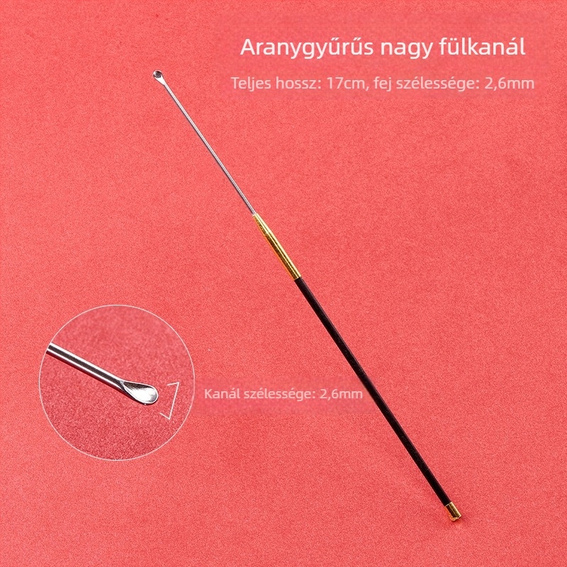 Szénrúd fültisztító készlet fülkanalakkal és gomba alakú végű csúcsokkal, vattapálcákkal