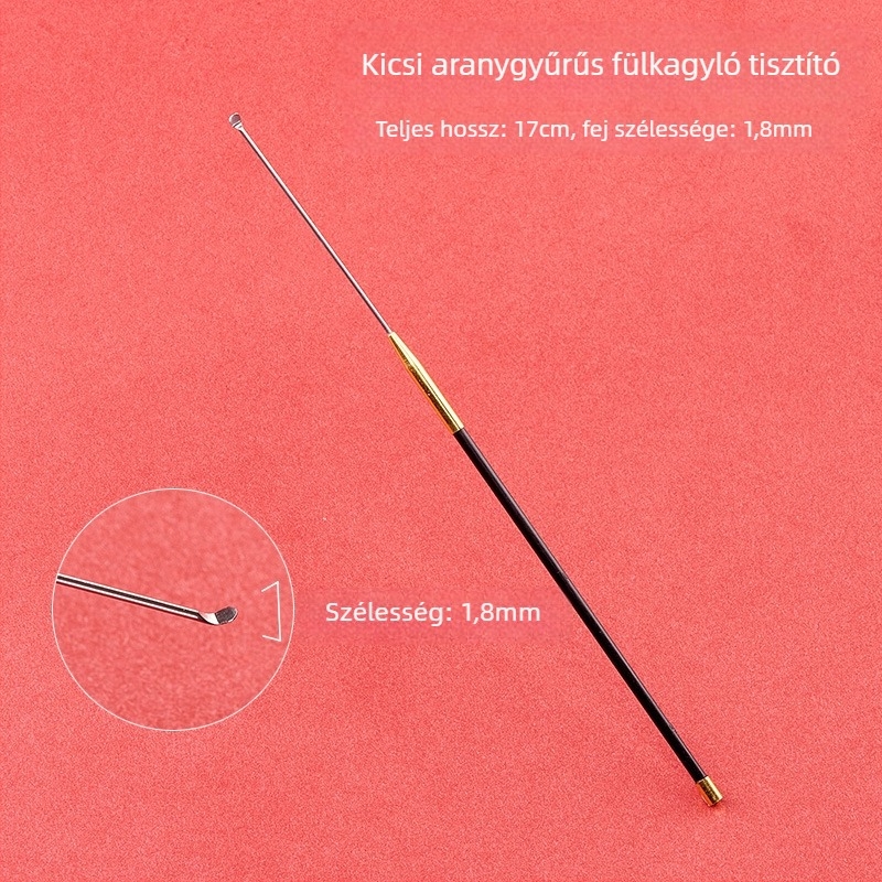 Szénrúd fültisztító készlet fülkanalakkal és gomba alakú végű csúcsokkal, vattapálcákkal