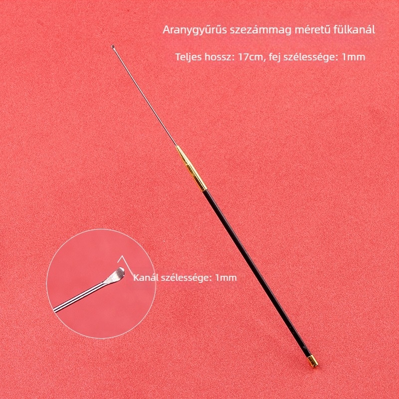 Szénrúd fültisztító készlet fülkanalakkal és gomba alakú végű csúcsokkal, vattapálcákkal