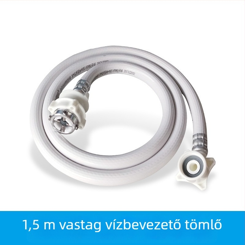 Mosógép vízellátó tömlő hosszabbító, vastított kivitel, robusztus