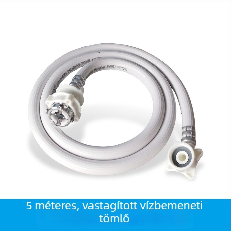 Mosógép vízellátó tömlő hosszabbító, vastított kivitel, robusztus