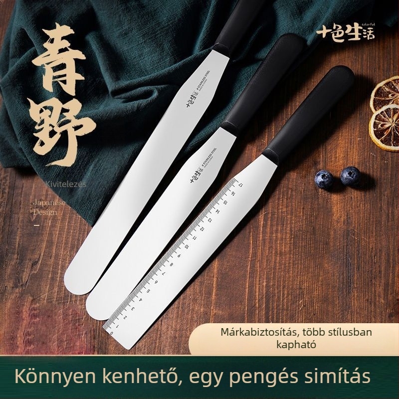 Torta díszítő spatula, krém spatula, derékszögű spatula, kis formából kivehető kés, 8/10 hüvelyk, sütőeszköz