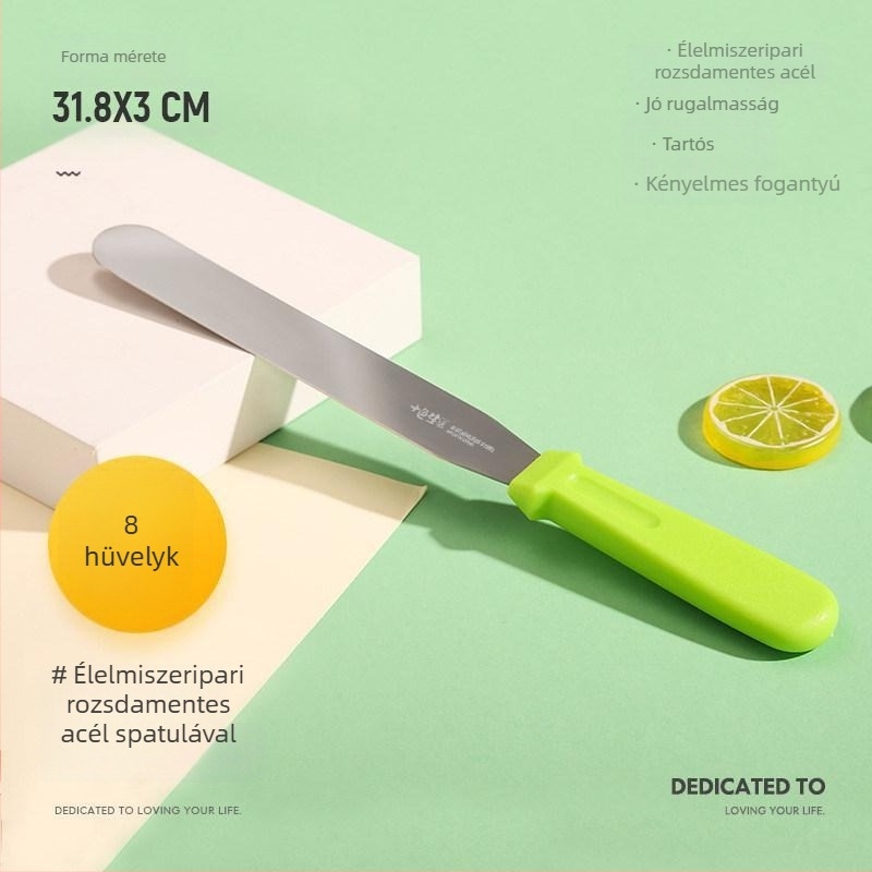 Torta díszítő spatula, krém spatula, derékszögű spatula, kis formából kivehető kés, 8/10 hüvelyk, sütőeszköz