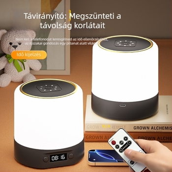 Távirányítású, újratölthető éjszakai fény hálószobába – szemvédelem, érintéses asztali lámpa az alváshoz és szoptatáshoz