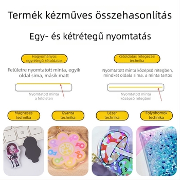 Átlátszó akril jegyek futóhomok hatással, egyedi rajzfilm/ anime karakterekkel, lézergravírozott kártyák, csillagos képeslapok, dísztárgyak és könyvjelzők