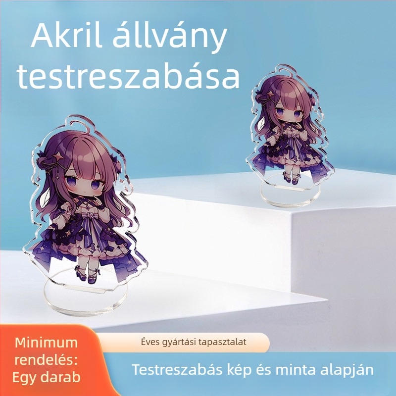 Átlátszó akril jegyek futóhomok hatással, egyedi rajzfilm/ anime karakterekkel, lézergravírozott kártyák, csillagos képeslapok, dísztárgyak és könyvjelzők