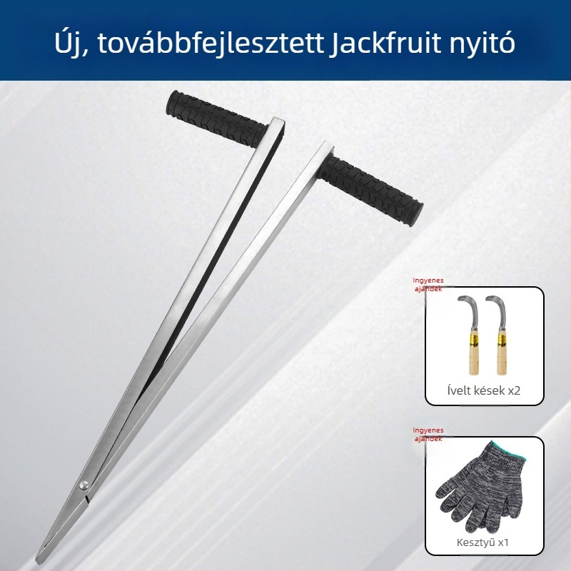 Nagy vastag jackfruit magkivágó eszköz rozsdamentes acél pengével a mag kiemeléséhez és felosztásához