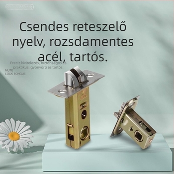 Fürdőszoba ajtó zár kis retesz nyelvvel, beltéri ajtó zár hengerrel, ajtózár készlet