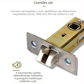 Fürdőszoba ajtó zár kis retesz nyelvvel, beltéri ajtó zár hengerrel, ajtózár készlet