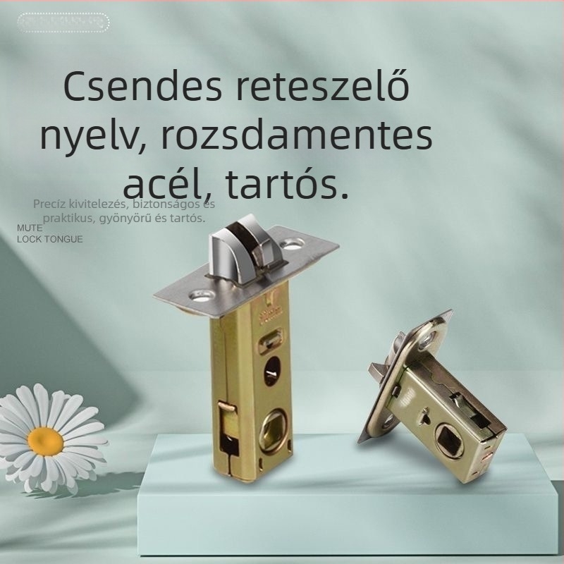 Fürdőszoba ajtó zár kis retesz nyelvvel, beltéri ajtó zár hengerrel, ajtózár készlet