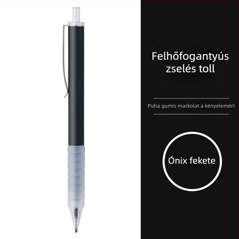 Felhőmintás, puha szilikontokkal ellátott zselés toll, gyorsan száradó nyomó mechanizmus, fényes tolltest, ideális diákoknak és vizsgákhoz