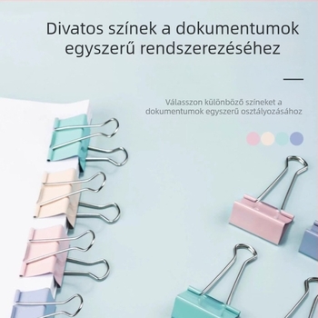 Morandi hosszú fülű klipsz dokumentumokhoz — irodai multifunkcionális, kompakt és sokoldalú