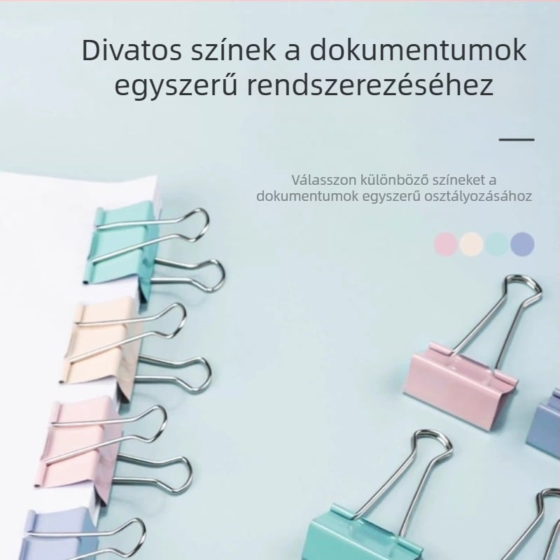 Morandi hosszú fülű klipsz dokumentumokhoz — irodai multifunkcionális, kompakt és sokoldalú
