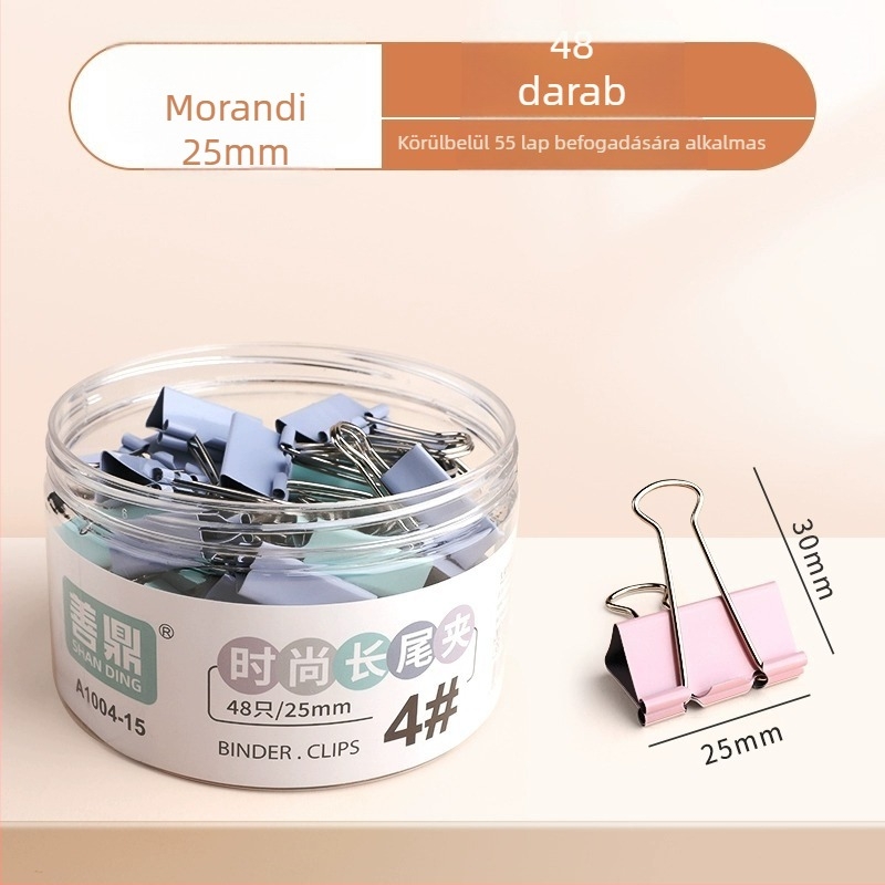 Morandi hosszú fülű klipsz dokumentumokhoz — irodai multifunkcionális, kompakt és sokoldalú