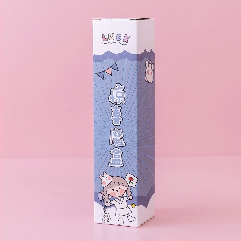 Cuki kreatív meglepetés blind-box tolltartó szett gyerekeknek — kiváló minőségű gél tollak