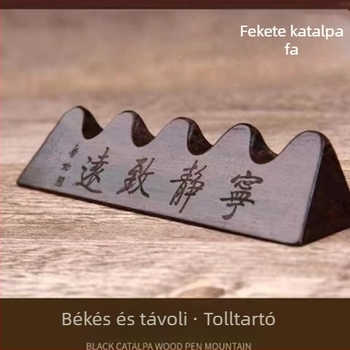 Masívfa toll- és ecsettartó – Five-Finger Peak tervezés