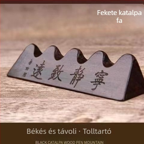 Masívfa toll- és ecsettartó – Five-Finger Peak tervezés