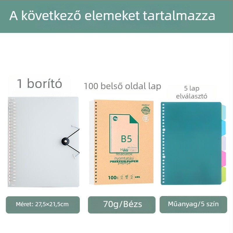 DaoLen A4 házi feladat nyomtatópapír, B5 vázlatlapok, üres vastagabb másolópapír, kötésre alkalmas notesz