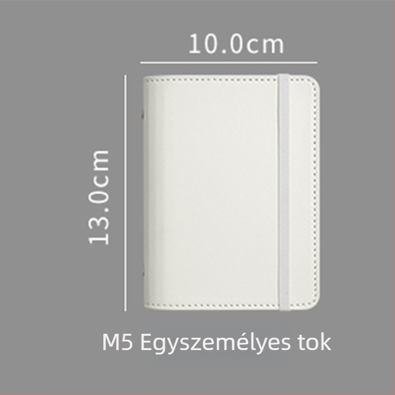 M8Pu kötőfüles notesz diákoknak és gyerekeknek, macaron színű utazási napló, 42 oldal, Dowling papír, méret 10x13 cm, 5 lyuk
