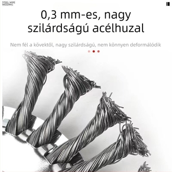 Universális acélhuzalos kerék fűnyíróhoz és benzinkaszához