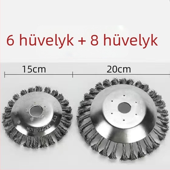 Universális acélhuzalos kerék fűnyíróhoz és benzinkaszához