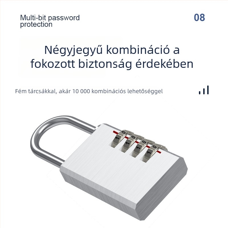 Teljesen rézből készült jelszavas lakat poggyászhoz, szekrényekhez kollégiumban és edzőteremben, mini vízálló mechanikus zár
