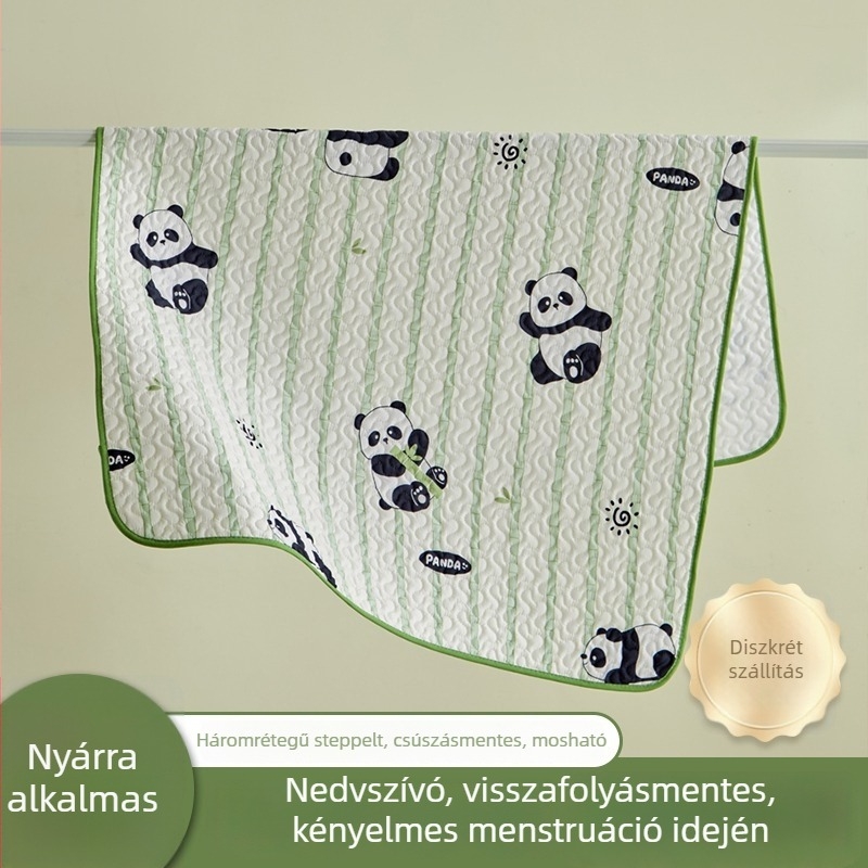 Baba vízálló vizeletvédő alátét lélegző lepedővel, nagy méret, géppel mosható, gyerekeknek és időseknek