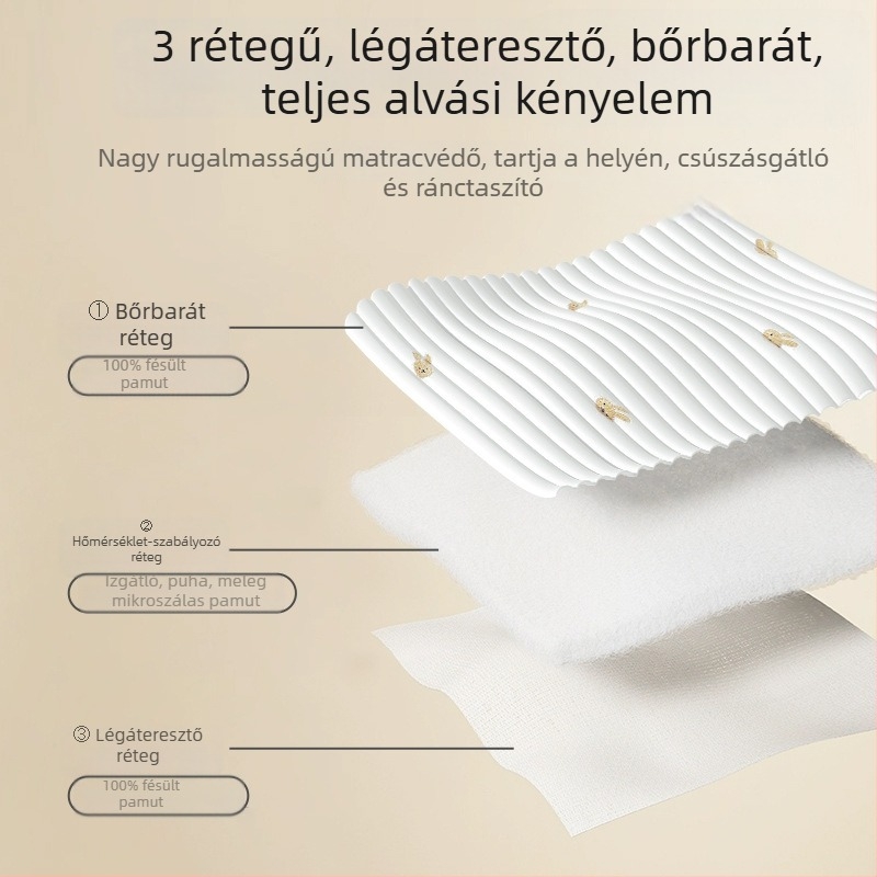 Beipesi babafészekhez illeszkedő lepedő pamut töltettel, újszülött matracvédő, 100% pamut, patchwork négy évszak