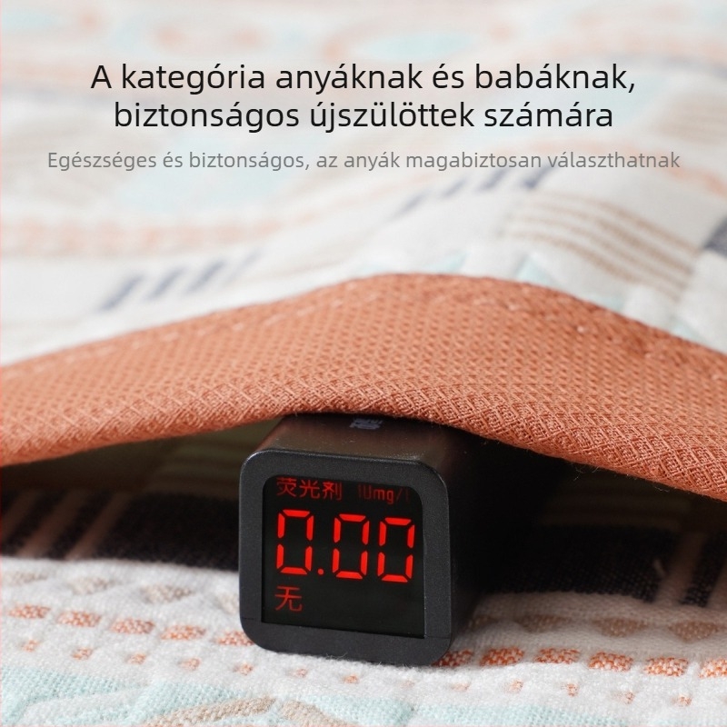 Baba hűtőmatrac, tiszta pamut gézzel, puha és lélegző, újszülötteknek és kisgyermekeknek, óvodai használatra