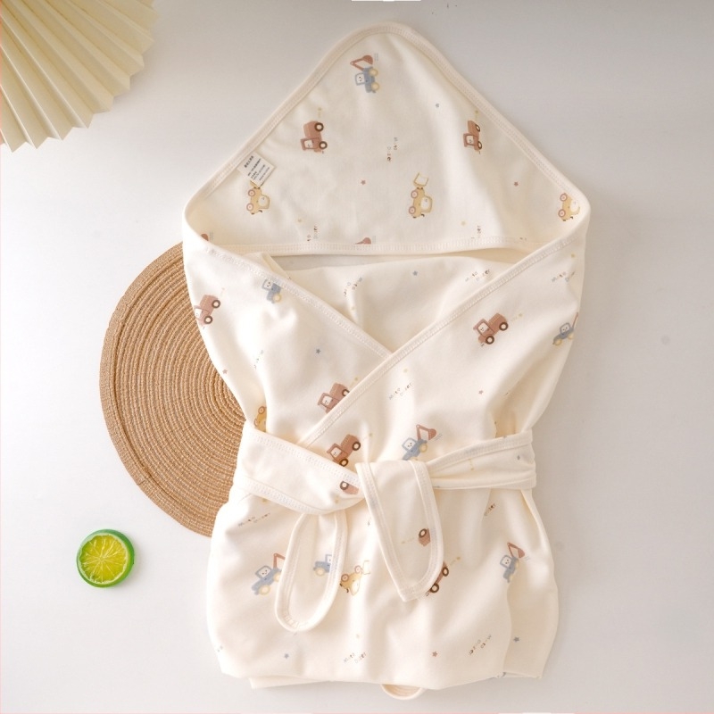 Újszülött nyári swaddle takaró, egyrétegű 100% pamut, A osztály, állat mintával
