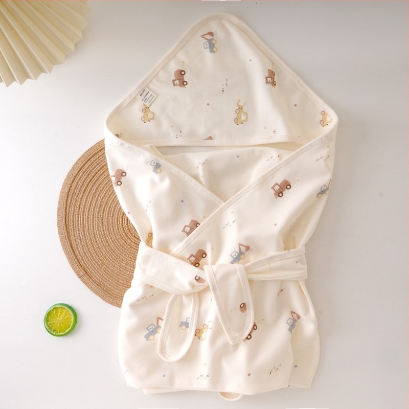 Újszülött nyári swaddle takaró, egyrétegű 100% pamut, A osztály, állat mintával