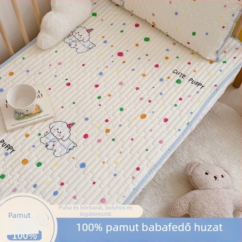 100% pamut quiltelt babágy takaró, rajzfilm motívummal, egy darab, csúszásmentes