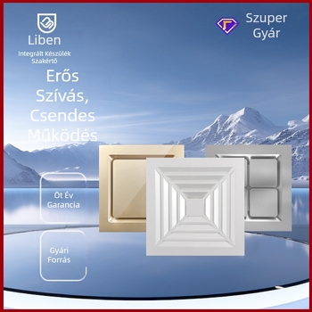 Integrált mennyezetre szerelt szellőztető ventilátor 300x300, konyha és fürdőszoba számára, csendes