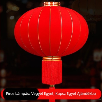 Két piros lampion kültéri kapuhoz és erkélyhez, 2025 kínai újév