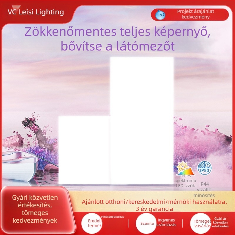NVC LED mennyezeti lámpa, beépített fürdőszobába és a konyhába – síkpaneles lámpa