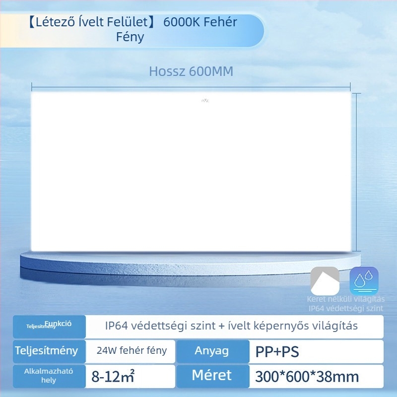NVC LED mennyezeti lámpa, beépített fürdőszobába és a konyhába – síkpaneles lámpa