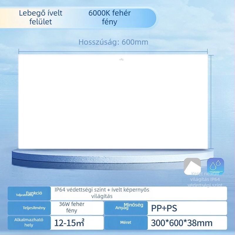 NVC LED mennyezeti lámpa, beépített fürdőszobába és a konyhába – síkpaneles lámpa