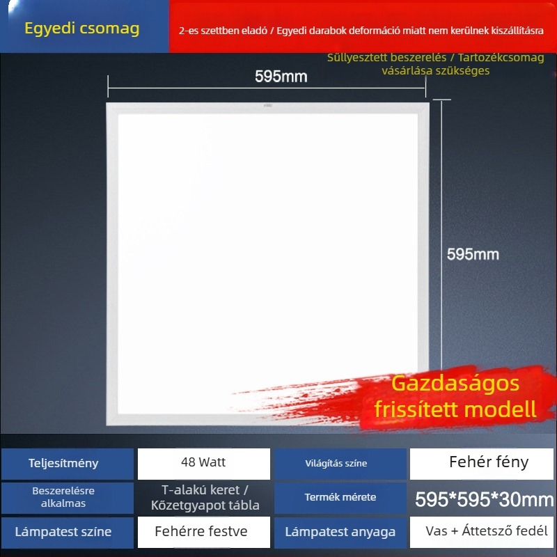 NVC LED mennyezeti lámpa, beépített fürdőszobába és a konyhába – síkpaneles lámpa