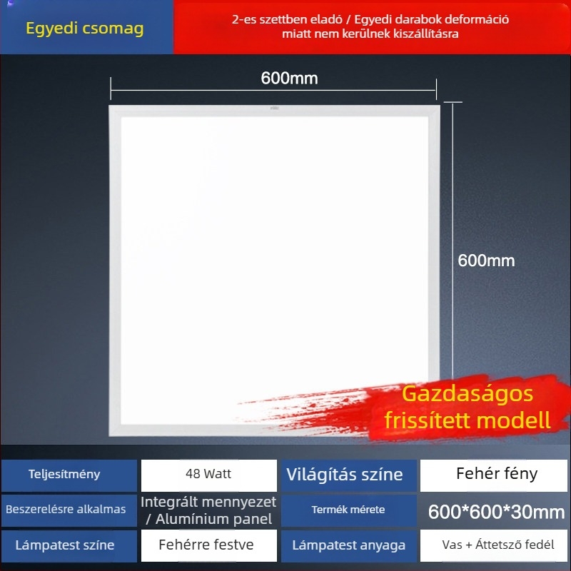 NVC LED mennyezeti lámpa, beépített fürdőszobába és a konyhába – síkpaneles lámpa