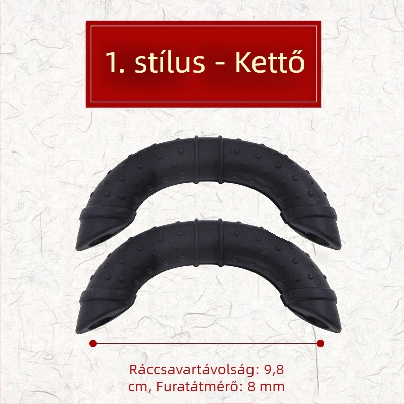 Szilikon fogantyúvédők – hőszigetelő égésvédő fedők hagyományos, kézzel készített vas wokokhoz