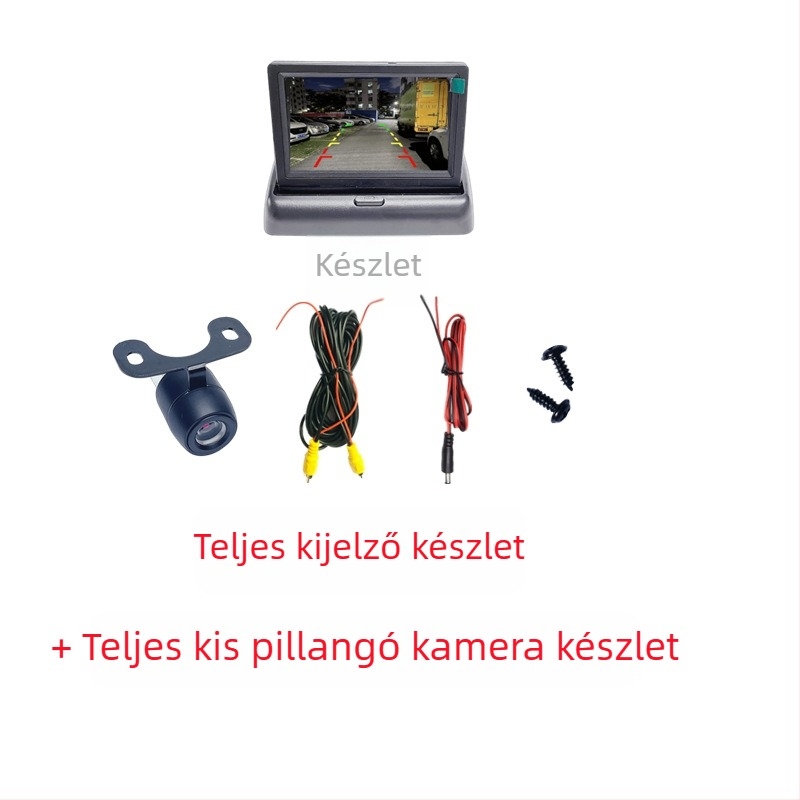 4,3 hüvelykes autós kijelző HD hátsó kamerával kisautókhoz és teherautókhoz